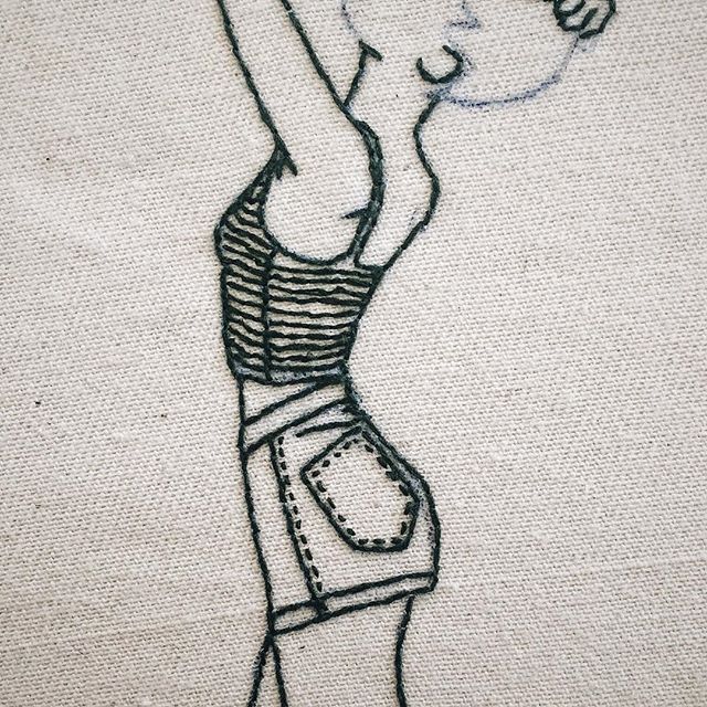 11 lady embroidery art by sheena liam