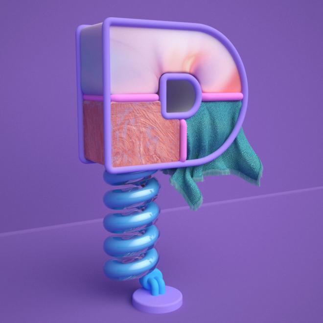 3d typography design