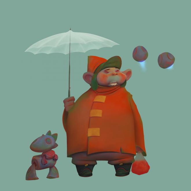 rain character design