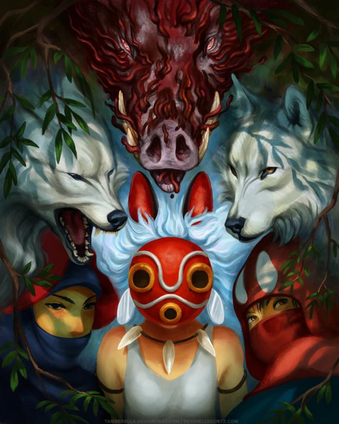 monoke digital painting