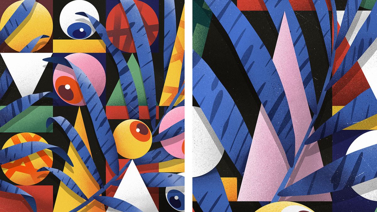 2 graphic design patterns by giga kobidze