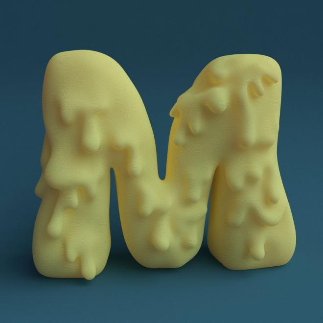 3d typography design