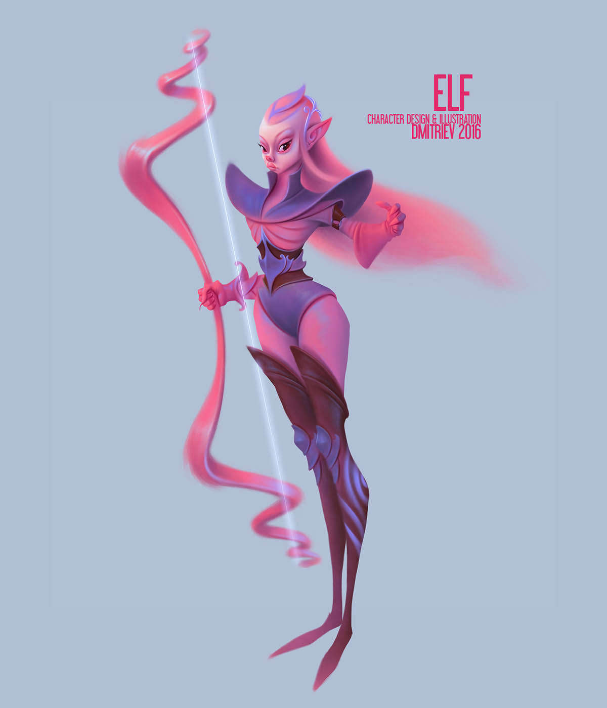 5 elf character design by dmitry dmitriev