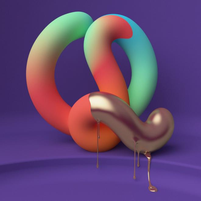 3d typography design