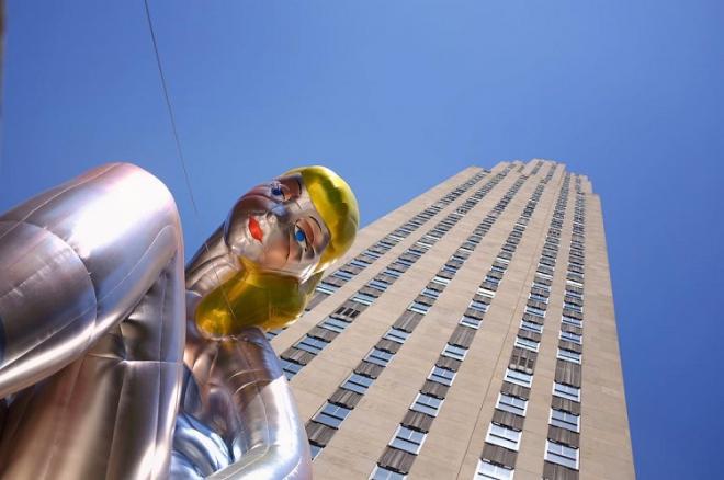 ballerina inflatable sculpture