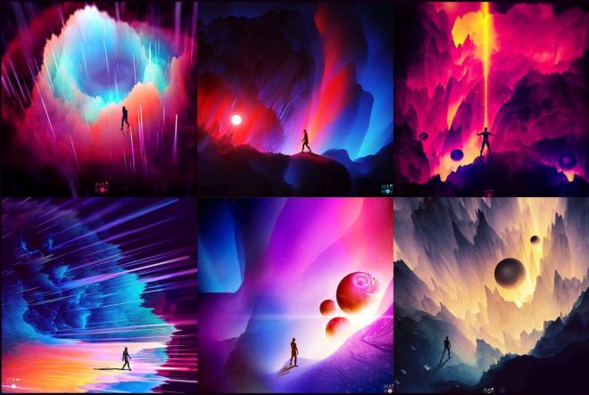 colorful digital painting