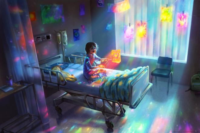 light digital painting
