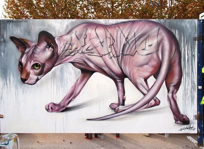 9 street art works by pichiavo