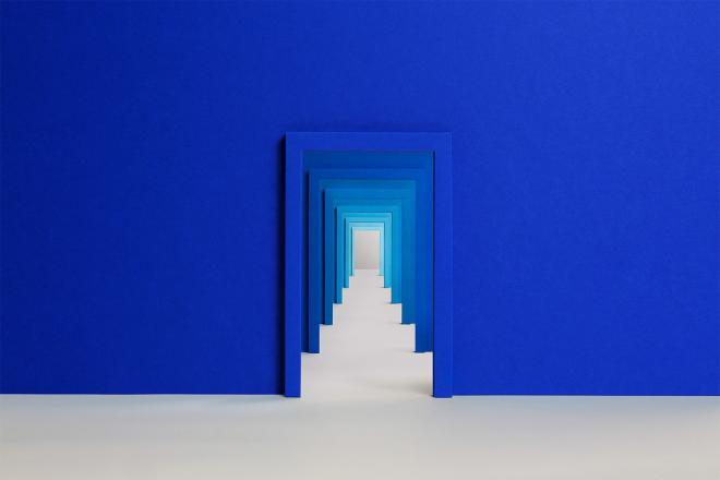 blue advertising crafts ideas
