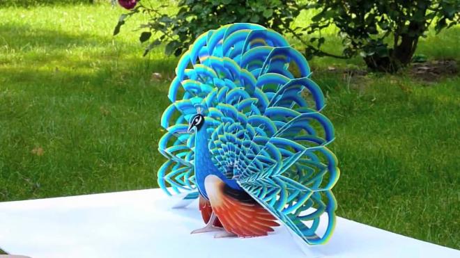 paper pop up card sculptures