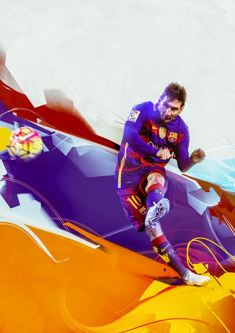 1 soccer digital art by denis gonchar