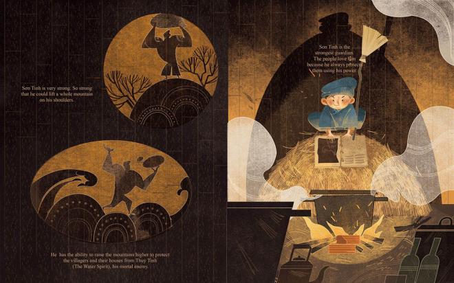 son tinh editorial digital illustration son tinh editorial digital illustration