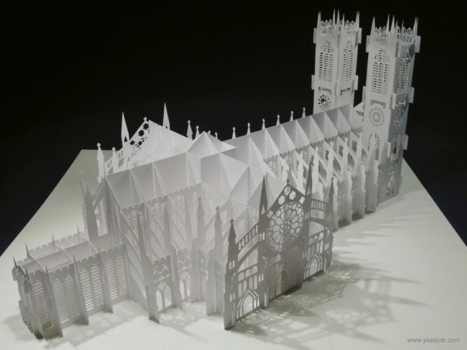 paper pop up card sculptures