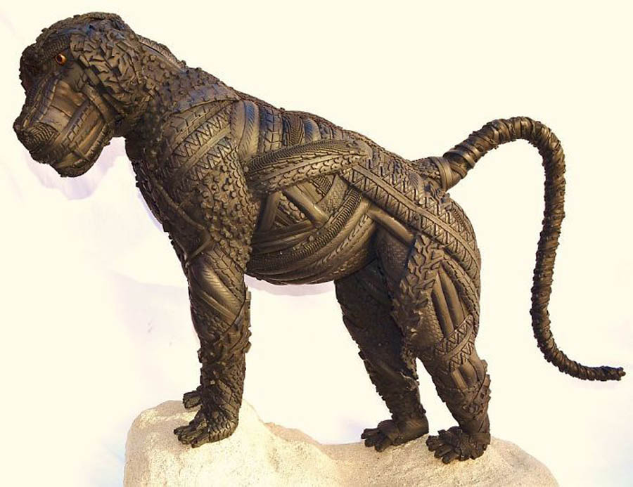 tire sculpture by blake mcfarland