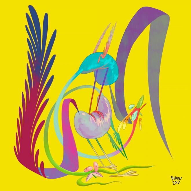 rooster digital illustration