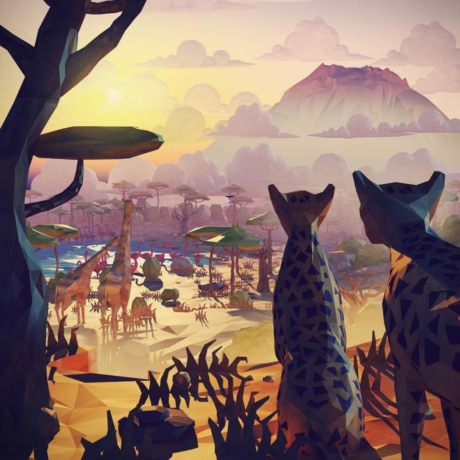 tanzania low poly 3d design