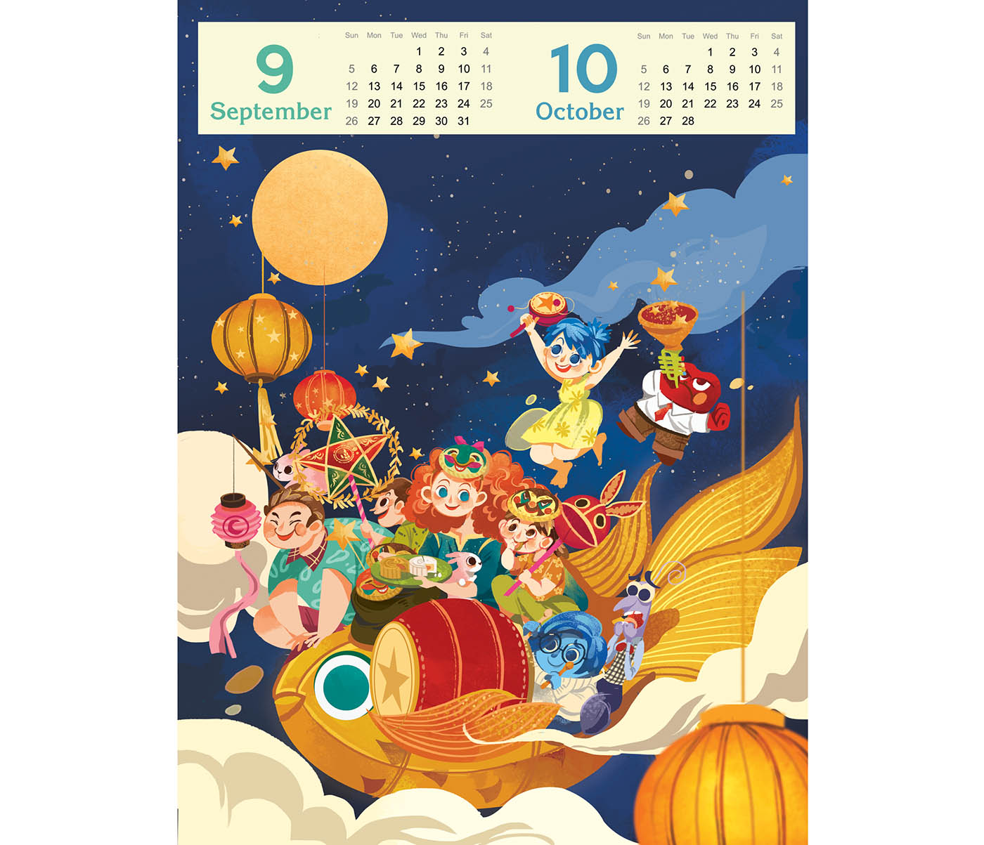 14 happy lunar year editorial digital illustration by wazza pink