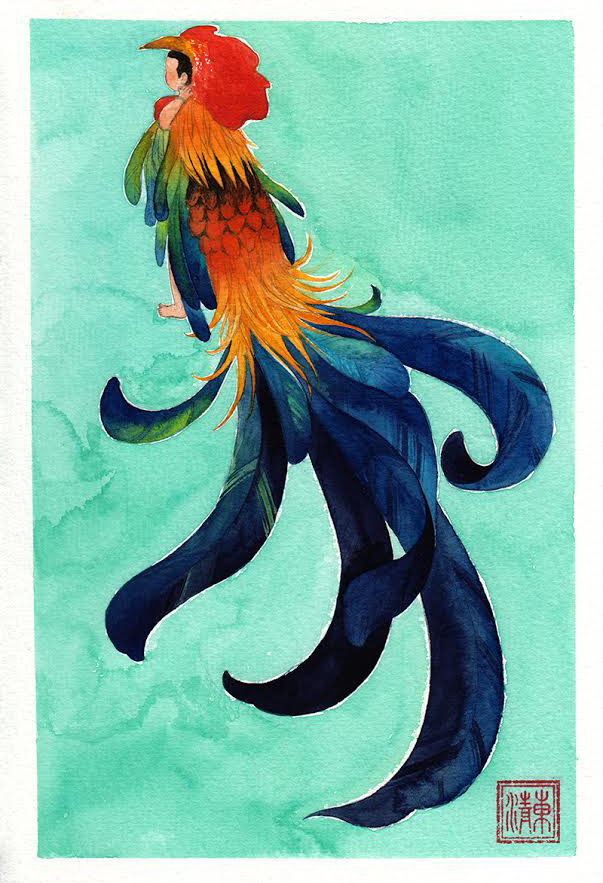 18 rooster digital illustration by thuy an