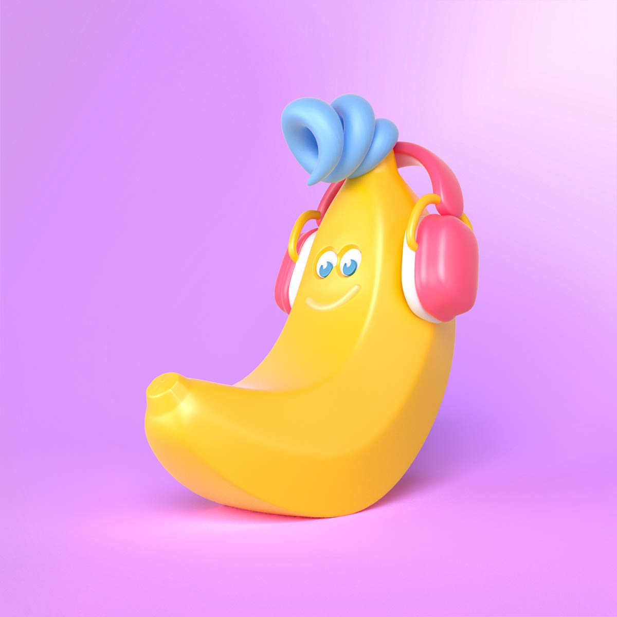 banana 3d models by nikopicto
