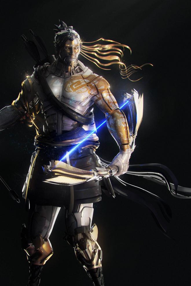 hanzo digital game character designs