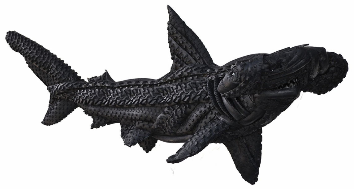 tire sculpture by blake mcfarland