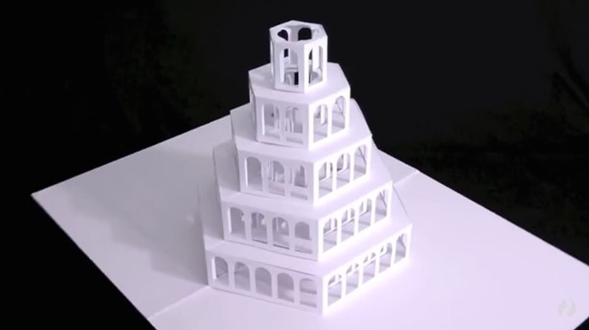 3 paper pop up card sculptures by peter dahmen