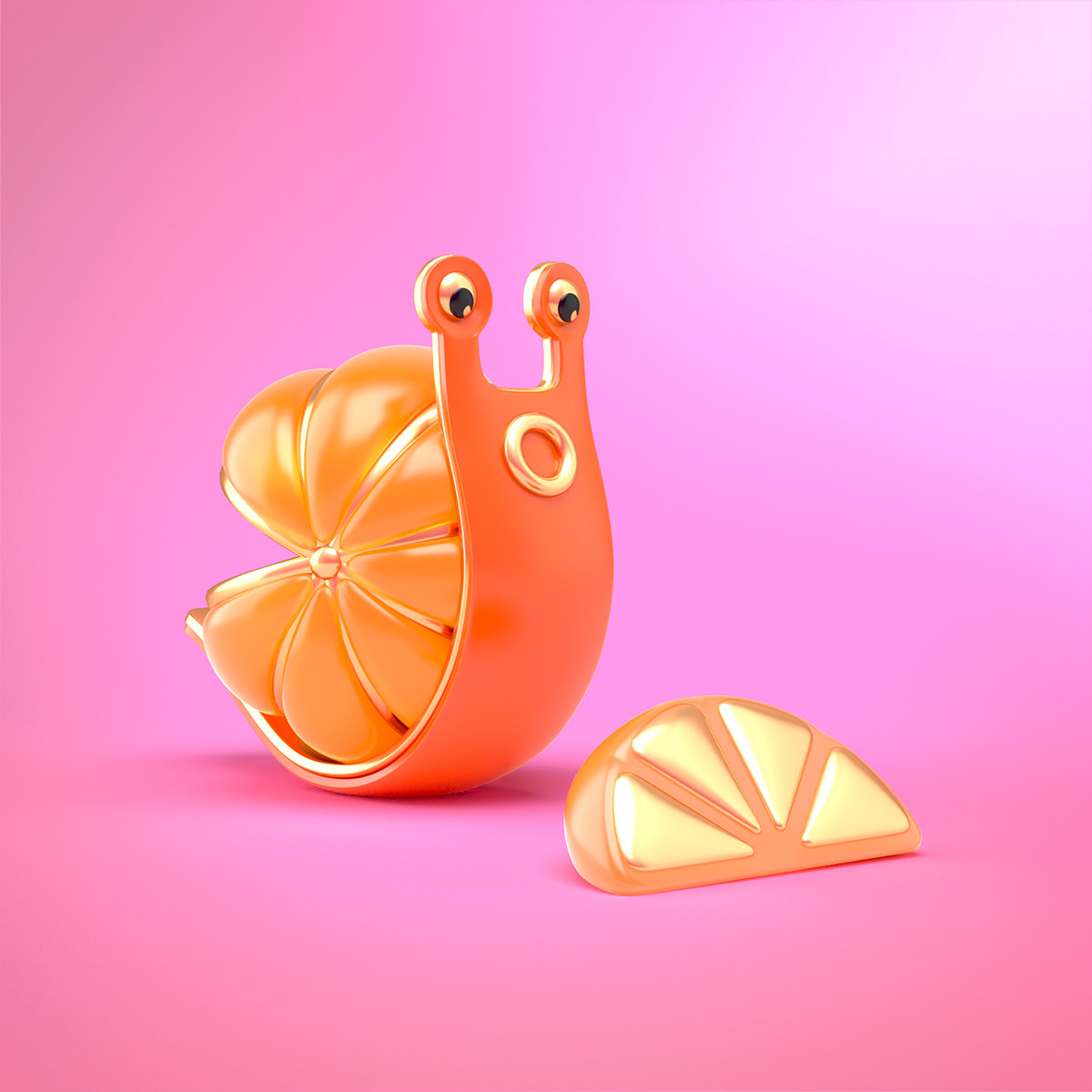 3 snail 3d models by nikopicto