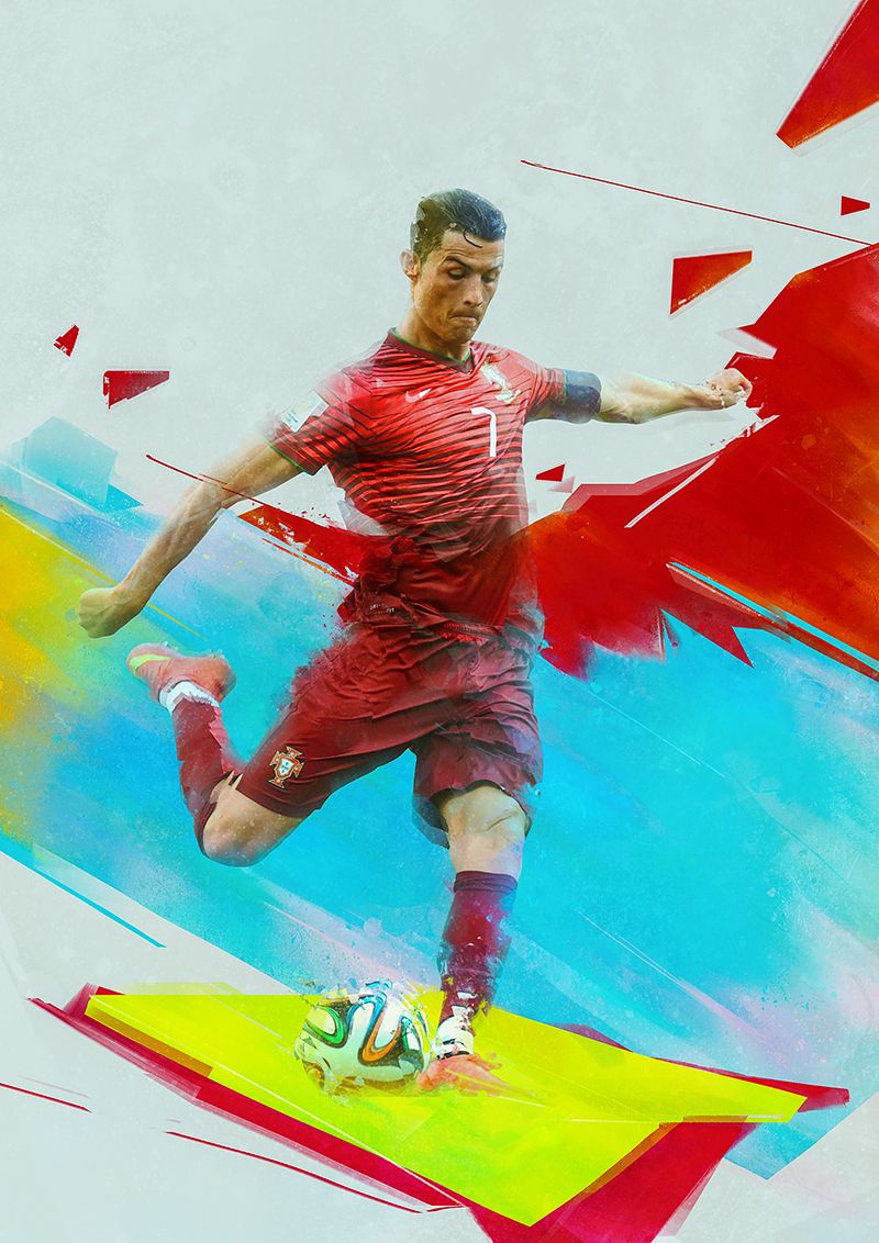 3 soccer digital art by denis gonchar