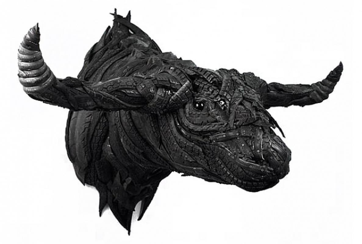 tire sculpture by blake mcfarland