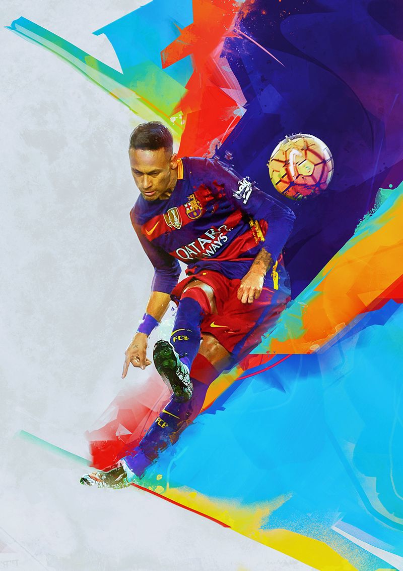 4 soccer digital art by denis gonchar