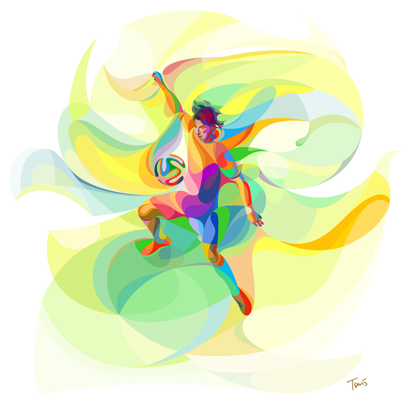 4 sports digital art by charis tsevis