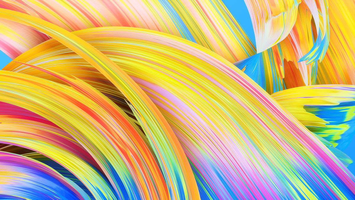5 colorful motion graphcis digital painting by ari weinkle