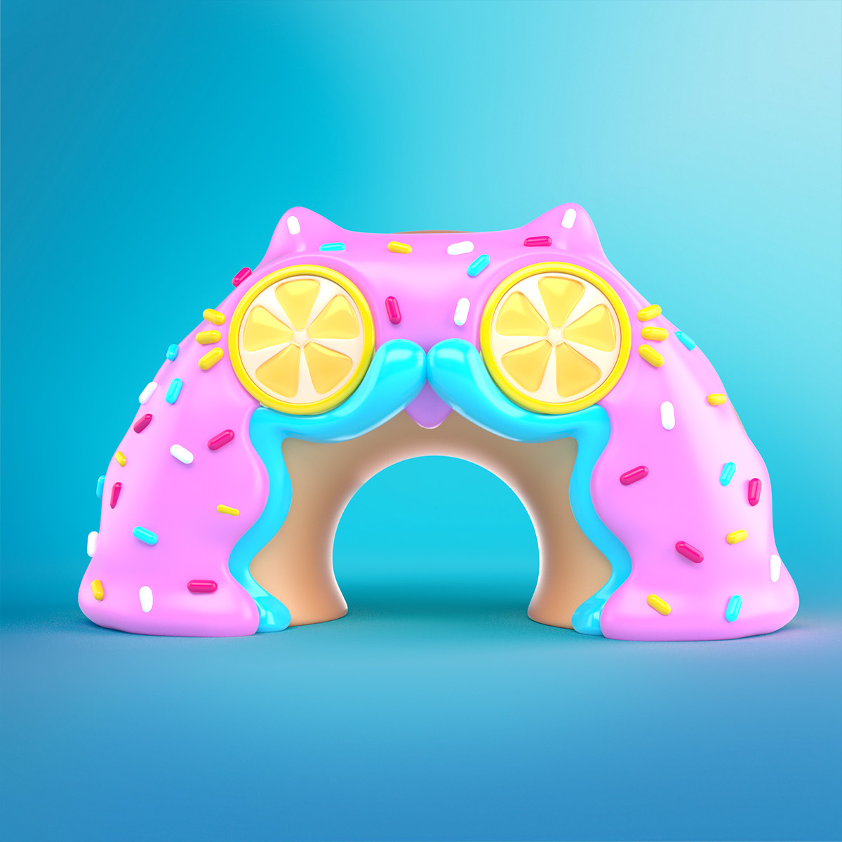 doughcat 3d models by nikopicto