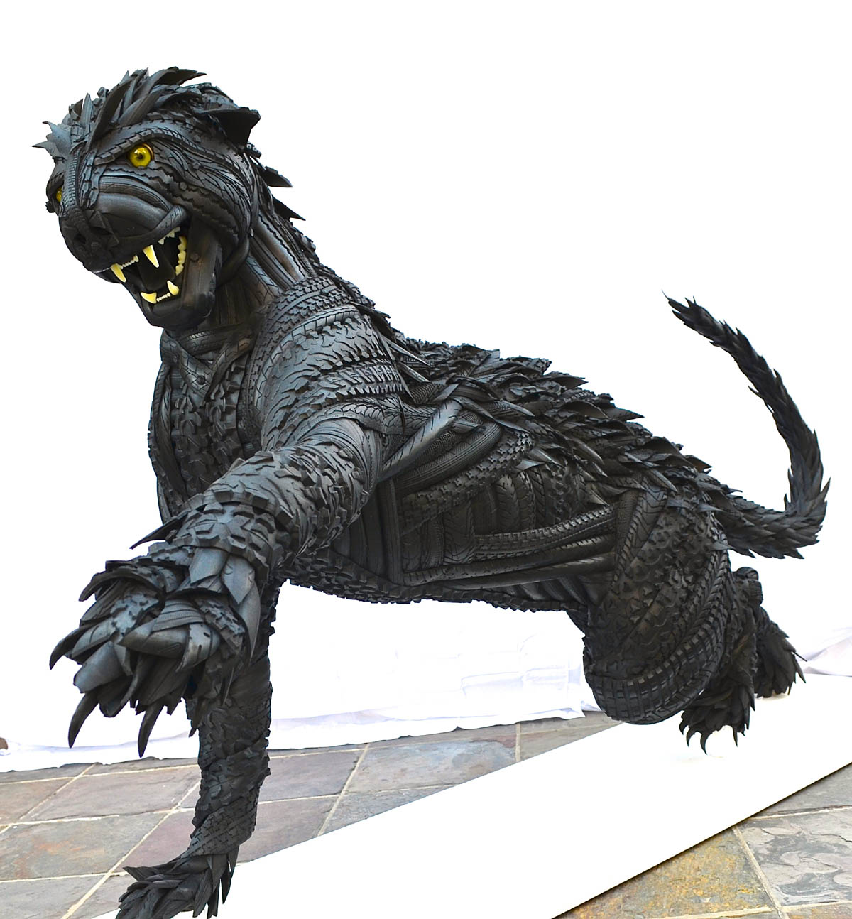 tire sculpture by blake mcfarland