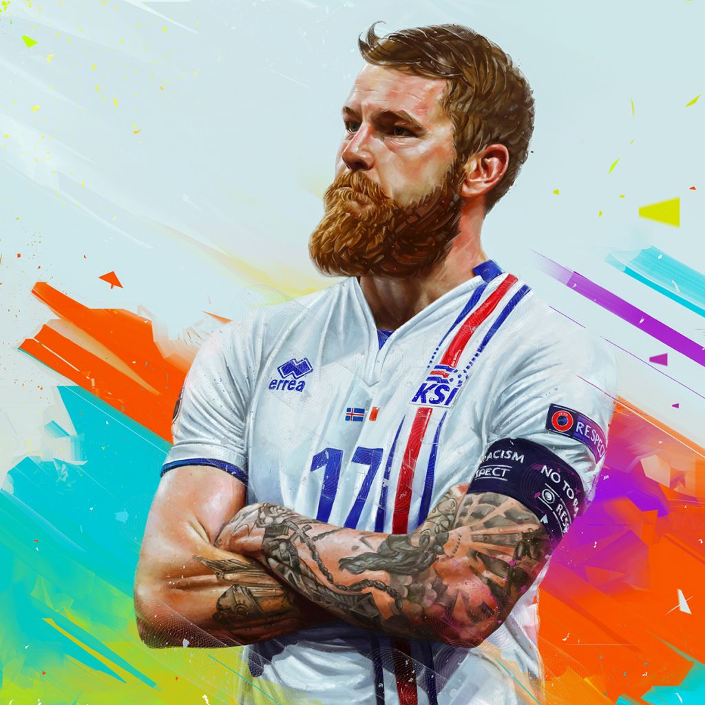 7 soccer digital painting by denis gonchar