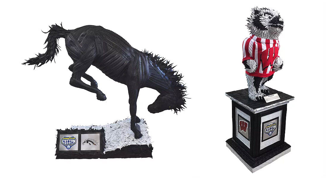 tire sculpture by blake mcfarland