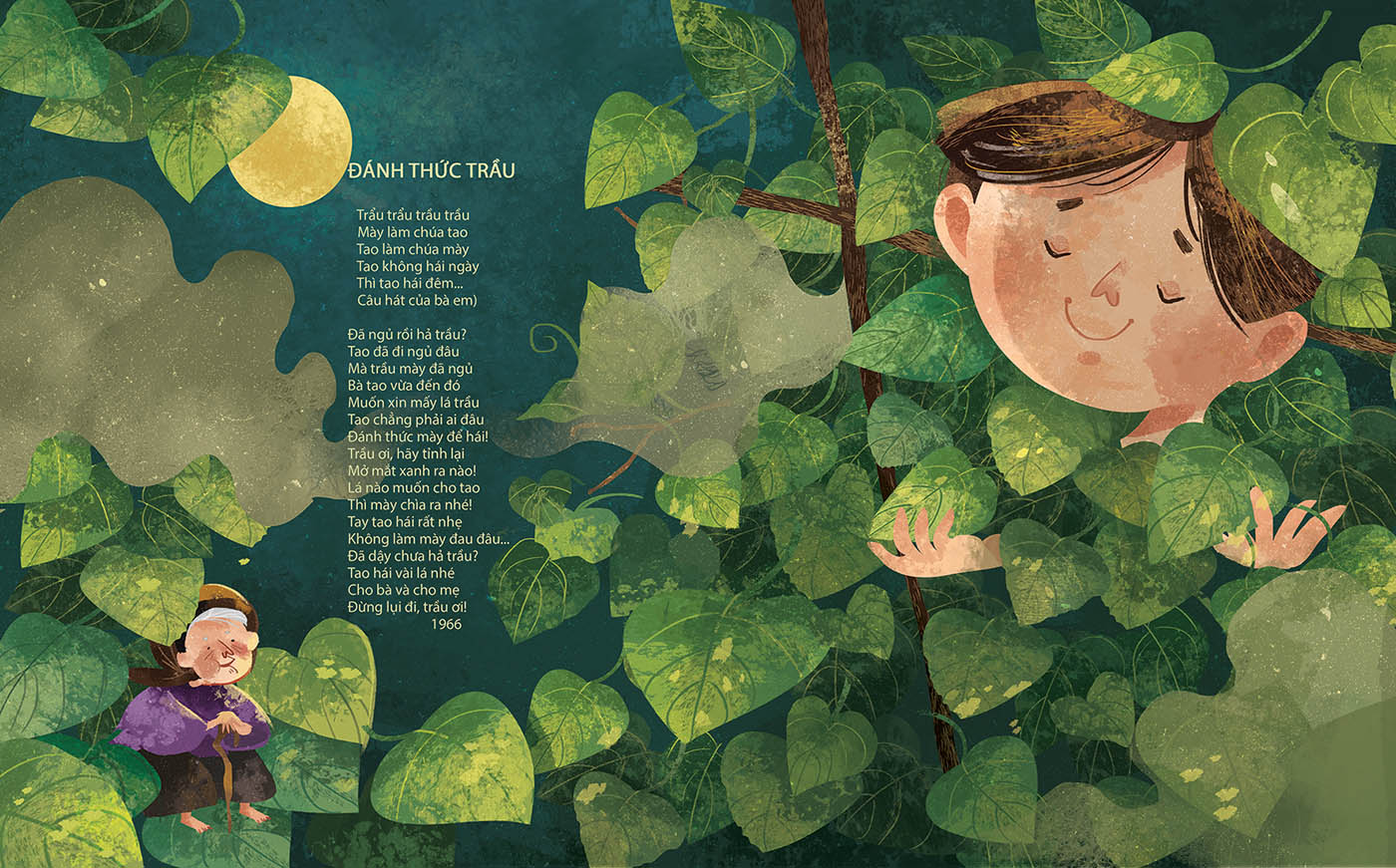 8 poem editorial digital illustration by wazza pink