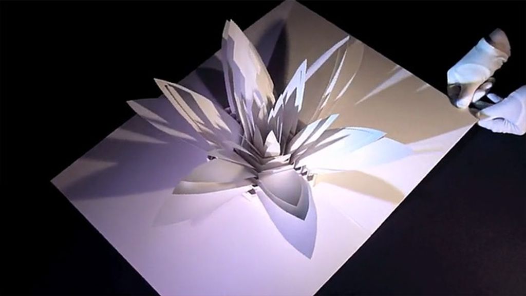 9 paper pop up card sculptures by peter dahmen