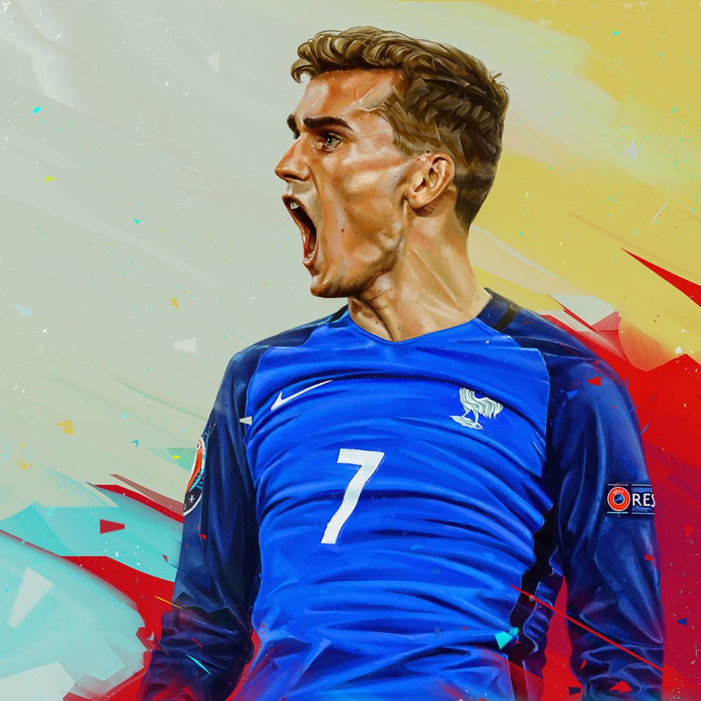 9 soccer digital painting by denis gonchar
