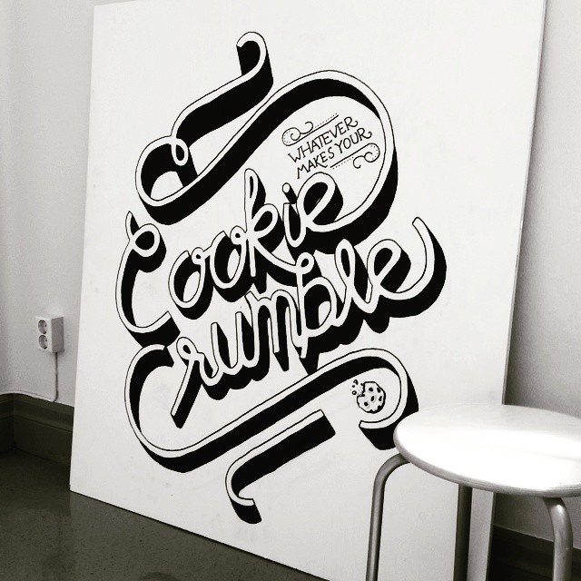 15 cookie typography by amadus malmen