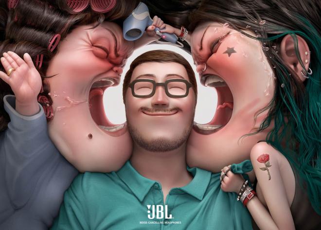 jbl speaker digital art
