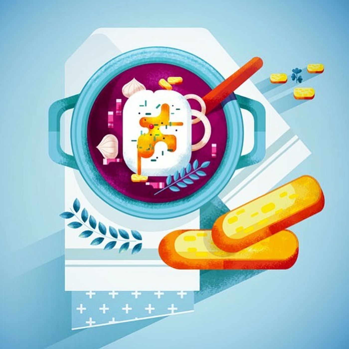 3 digital illustrations by maite franchi