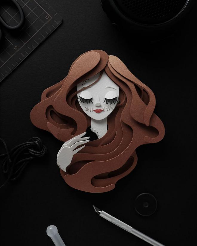 paper cut sculptures