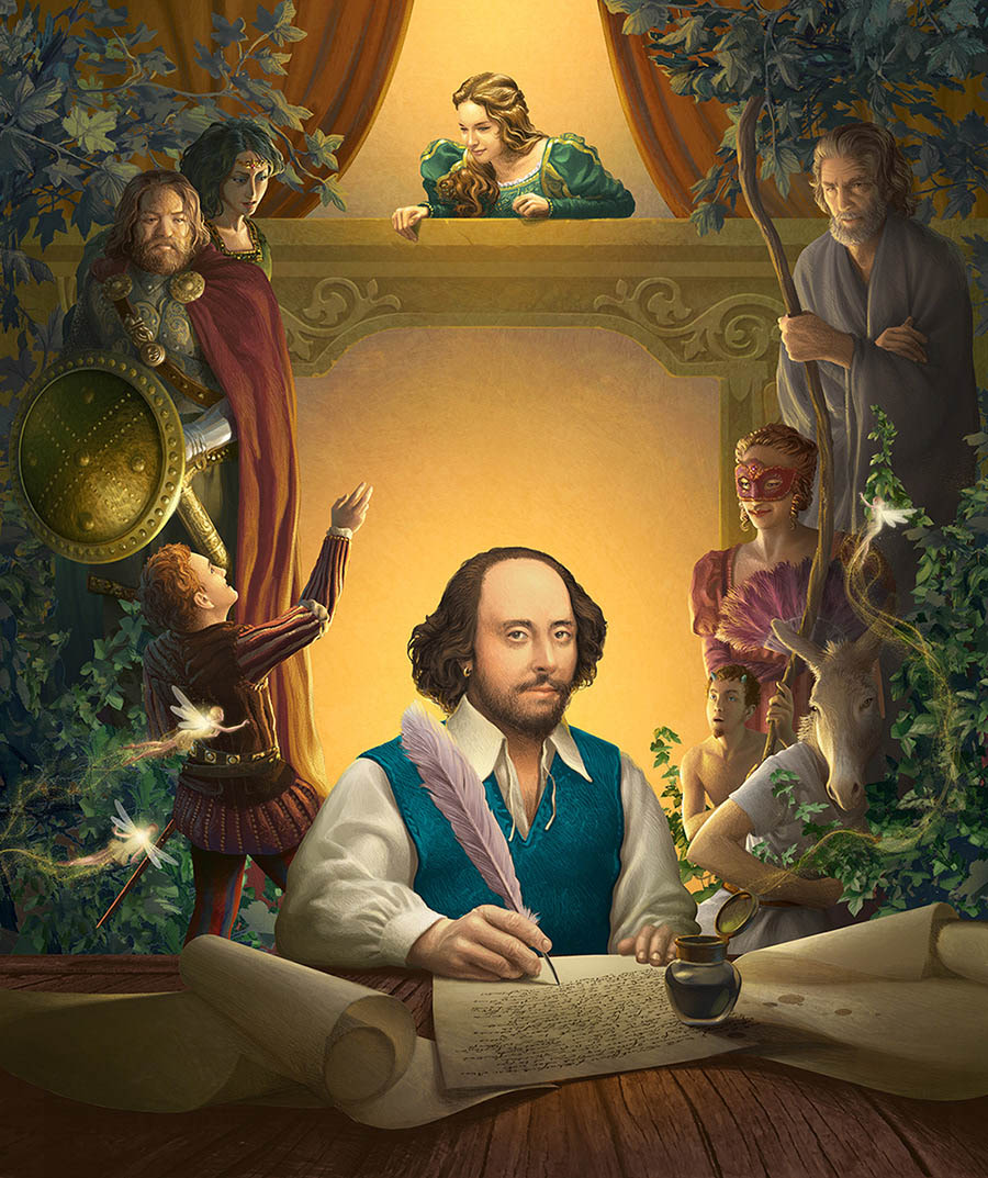 shakespeare illustration by antonio caparo