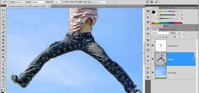 photoshop puppet warp