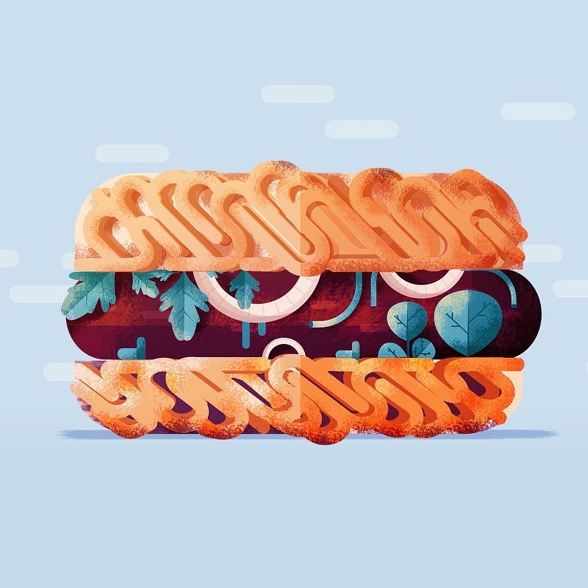 5 digital illustrations by maite franchi