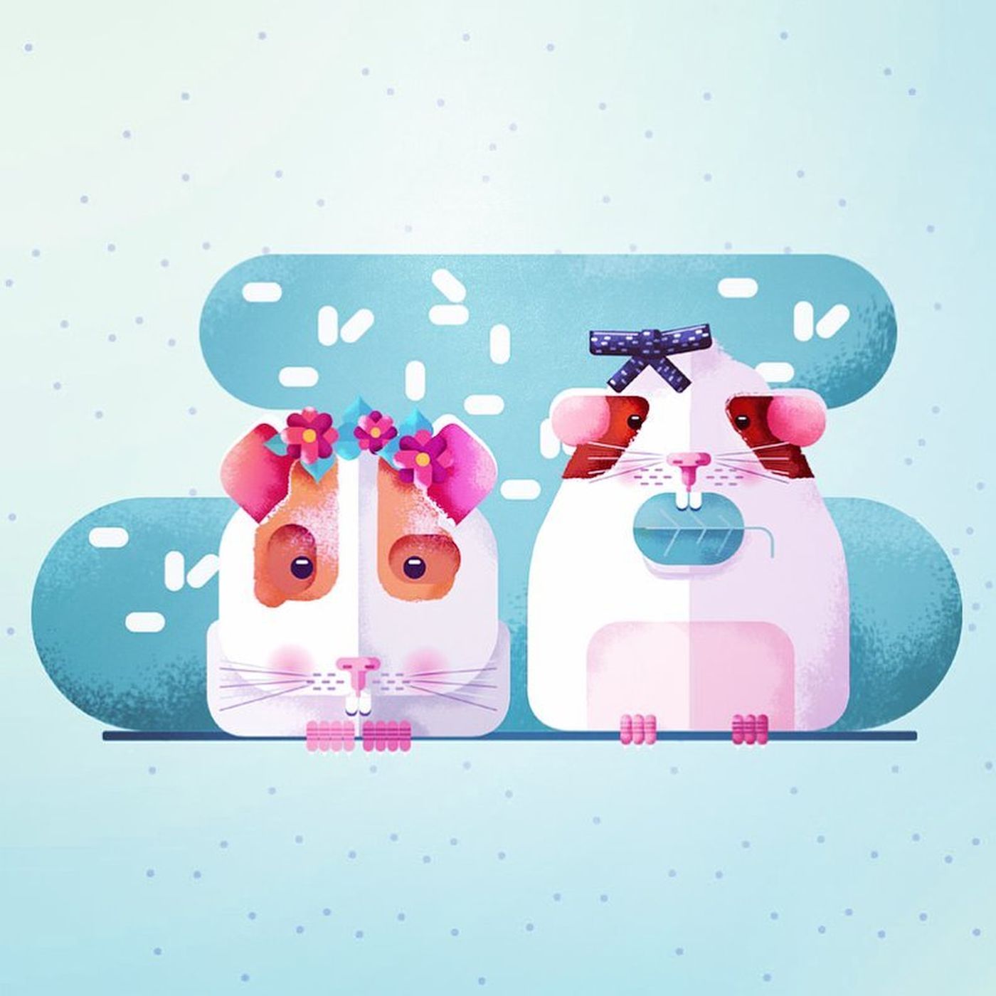 7 digital illustrations by maite franchi