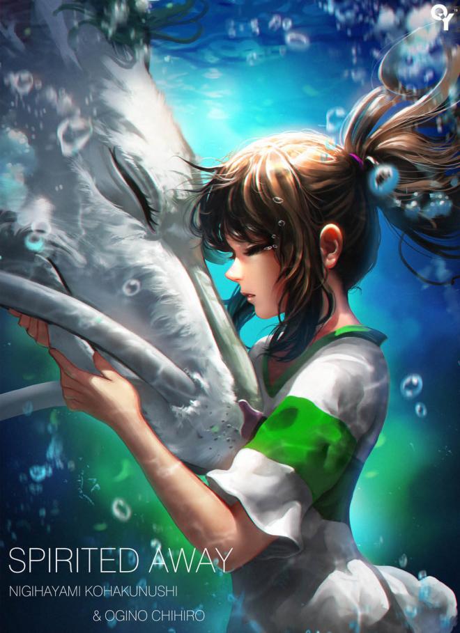 spirited away digital art