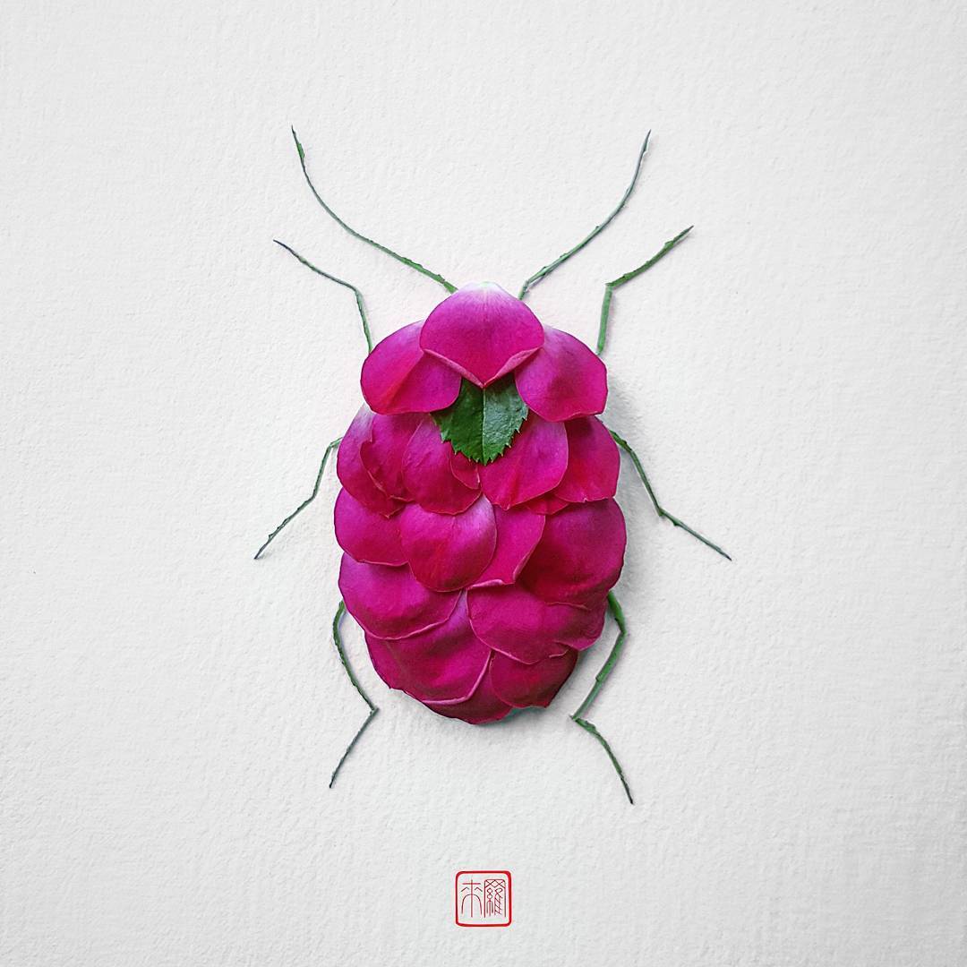 1 creative art idea flower by raku inoue