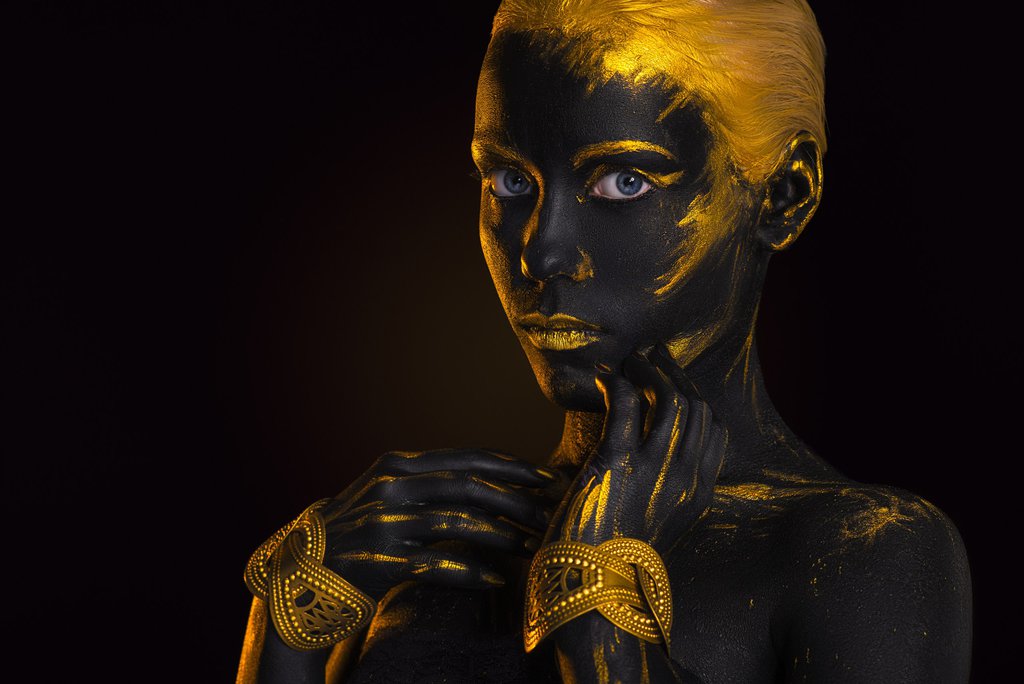 1 gold body painting art photography by afemera